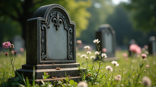 Pierre tombale classique : allier tradition, simplicité et élégance pour un hommage durable